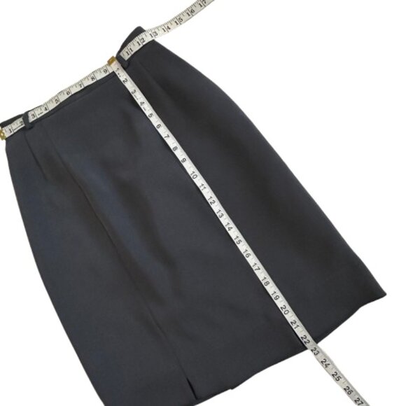 Unknown Source Women's S/M (Waist 67) Gray Midi Straight Fully Lined Skirt - Picture 10 of 13